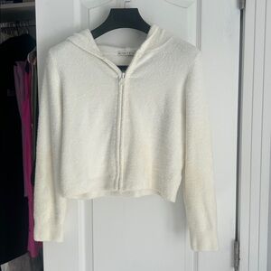 Alice and Olivia Liddel cropped hoodie